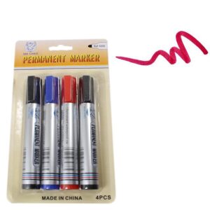 It seems like you're referring to a product description for a pack of assorted permanent marker pens. This description likely indicates that the package includes four permanent...