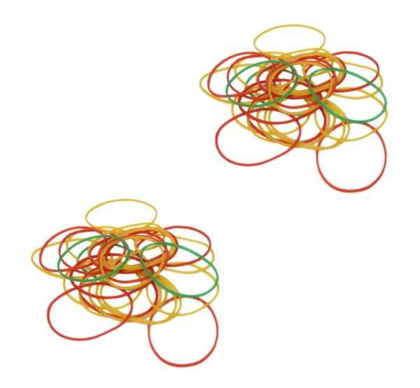 It seems like you're referring to a product description for a pack of assorted color light thin rubber bands. These rubber bands are likely intended for use in various settings...