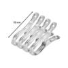 It seems like you're referring to a product description for a pack of jumbo metal laundry clothes pegs or clips. These are large-sized clips, measuring 12 x 4 cm, likely made...