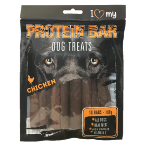 It seems like you're referring to a product description for a pet dog treat, specifically a "Protein Bar Chicken 10 Pack" with possible item or SKU numbers 76681/76834. Since...