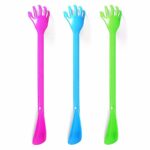 It seems like you're referring to a product description for a plastic shoe horn and back scratcher set. This item is likely available in assorted colors and measures 50 cm in...
