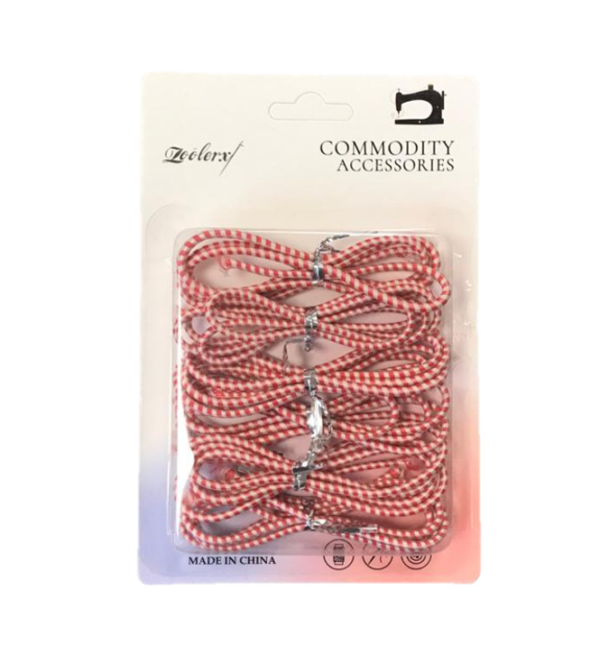 It seems like you're referring to a product description for a "Striped Sewing Elastic Cord Pack of 6 7288." This likely indicates a pack containing six pieces of elastic cord,...