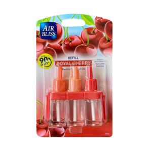 It seems like you're referring to a product description for an air freshener refill. The "Air Bliss Air Freshener Scented Oil Plug-In Refill 20ml Royal Cherry ARC" is likely a...