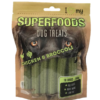 It seems like you're referring to a product description for pet dog treats. These treats are likely made with superfoods, specifically chicken and broccoli, and come in a 100g...