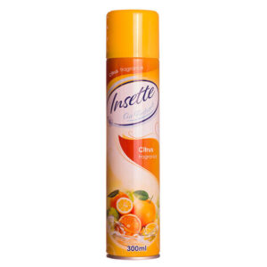 It seems like you're referring to a product listing for a case of 12 Insette Air Freshener cans, each with a citrus fruits fragrance and a volume of 300ml. This product is...