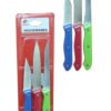 It seems like you're referring to a product listing for a set of kitchen knives. This set includes three knives of assorted styles with lengths of 22cm, 20cm, and 19cm. The...