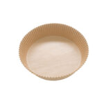 It seems like you're referring to a product listing for round air fryer paper liners designed for baking in the kitchen. These liners are brown in color and have dimensions of...