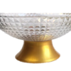 It seems like you're referring to a specific product: a clear plastic fruit bowl with a stand, featuring a diamond cushion pattern. The dimensions are 23 cm in diameter and 10...