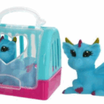It seems like you're referring to a specific product, likely a toy, which is a "Children's Toy Plastic Blue Dragon Pet in Cage." The number "1375394" appears to be an...