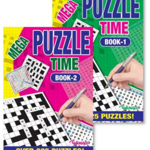 It seems like you're referring to a specific product, possibly a puzzle book titled "A5 Puzzle Time Book Random Design Sent x 1 P2594 A (Large Letter), English." This appears to...