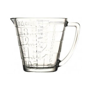 It seems like you're referring to a specific product, the PB Glass Measuring Jug with a 1-litre capacity, possibly associated with a code (55172) and a shipping rate (Parcel...