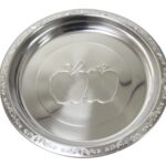 It seems like you're referring to a specific product, which is a steel serving dish or platter with an apple design. The dimensions of this platter are 55 cm, and it may have a...
