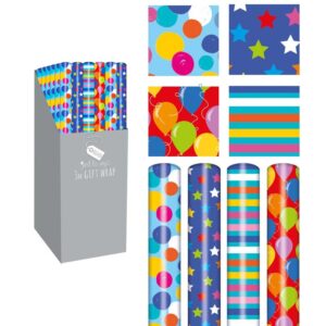 It seems like you're referring to a type of gift wrap. "Gift-Wrap Brights Designs 3m" likely describes a roll of gift wrapping paper that features bright, colorful designs and...