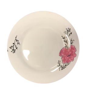 It seems you are referring to a product description for a dining dinner plate with a pink floral design, measuring 27 cm in diameter. The number "7078" might be a product code...