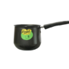 It seems you are referring to a small kitchen utensil, specifically a pot or pan designed for making tea, coffee, or heating milk. This item features a handle for easy pouring...