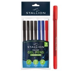 It seems you're referring to a product description for a set of pull cap gel pens, which includes 7 assorted colors and may have a specific product code (P3058). These types of...