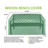 It sounds like you are referring to a garden bench cover with dimensions 90 x 162 x 66 cm. This type of cover is typically used to protect outdoor benches from weather elements...