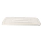 It sounds like you are referring to a lid for a clear large stackable storage container box. These lids are typically designed to securely fit the top of storage boxes,...