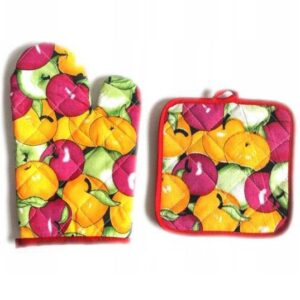 It sounds like you're referring to a bulk purchase of microwave oven gloves that feature a fruit design. A "case of 12" typically means that the purchase includes 12 individual...