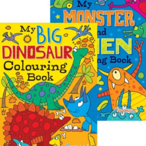 It sounds like you're referring to a children's coloring book with a theme that includes monsters and dinosaurs. This particular book has 36 pages and is in A4 size, identified...