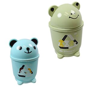 It sounds like you're referring to a decorative mini waste bin featuring a cute teddy bear and frog design. These types of waste bins are often used in children's rooms or as...