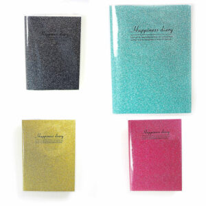 It sounds like you're referring to a Happiness Diary Notebook that measures 17.5 x 13 cm. This notebook is available in assorted colors and is identified by the number 5720. The...