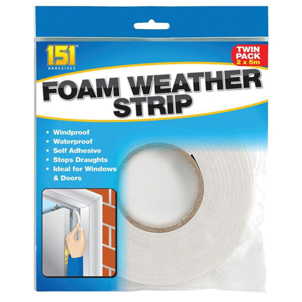 It sounds like you're referring to a product description for a foam weather stripping product. This item is typically used for sealing gaps around doors and windows to prevent...
