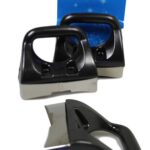 It sounds like you're referring to a product description for a set of kitchen prep pan handles. These handles are easily attachable and come in a pack of two. They are black in...