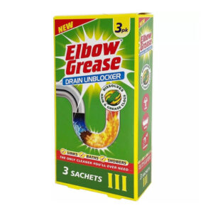 It sounds like you're referring to a product designed to clear blocked drains. An "Elbow Grease Drain Unblocker 2 Pack" would likely include two bottles or containers of a...