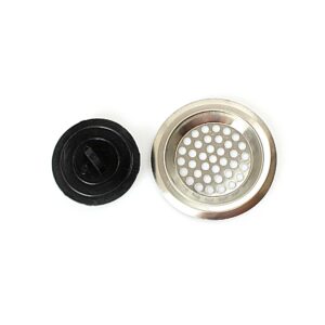 It sounds like you're referring to a water drain plug filter designed for a steel sink in a bathroom, which comes with a plastic plug. The product details indicate that the...