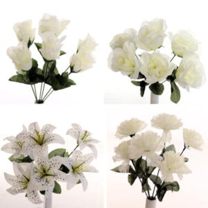 Ivory Flower Bush Assortment