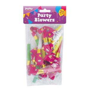 JAUNTY PARTYWARE PACK OF 20 PARTY BLOWERS