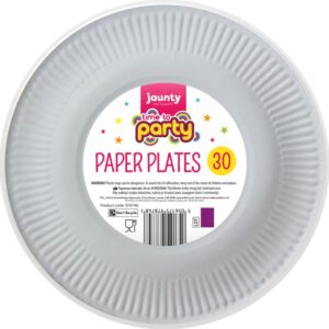 JAUNTY TIME TO PARTY 7" PAPER PLATES, PACK OF 30