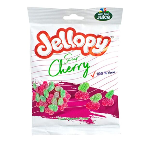 Jellopy Sour Cherry Candy 160g