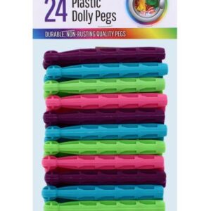 Jiating 24-Pack Plastic Dolly Pegs