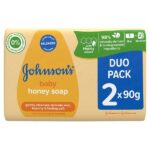 Johnson's Baby Honey Soap, 90g, Pack of 2