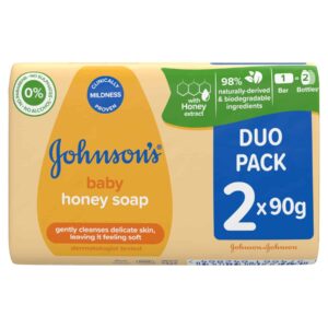 Johnson's Baby Soap with Honey 2-Pack (90G Each)