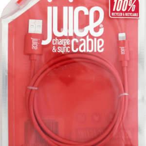 Juice USB to Lightning Connector Cable in Coral, 1 Meter