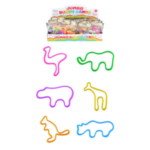 Jumbo Zoo Buddy Bands Assorted Bag