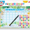 Jungle-Themed Reward Charts for Children with Stickers and Pen