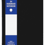 Just Stationery A4 Hardback Notebook - Available in Red, Blue, and Black