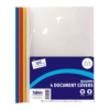 Just Stationery A4 Transparent Document Covers and Spines, Pack of 4