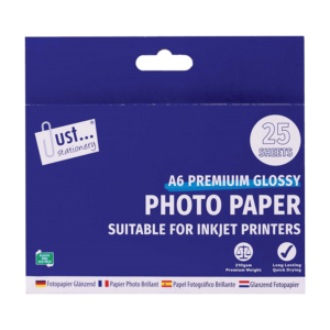 Just Stationery A6 6x4'' Photo Paper Pack - 25 Sheets