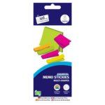 Just Stationery Assorted Neon Sticky Notes, Pack of 6