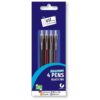 Just Stationery Ballpoint Pens Pack of 4