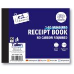 Just Stationery Carbonless Receipt Book with 80 Numbered Pages