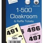 JUST STATIONERY CLOAKROOM TICKET NUMBERS 1-500