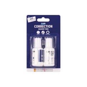 Just Stationery Correction Fluid Bottles, Pack of 2 (13ml each)