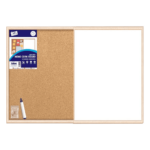 Just Stationery Dual Surface Cork and Dry Erase Board, 450mm x 300mm