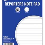 JUST STATIONERY REPORTER'S NOTEPAD WITH 160 PAGES